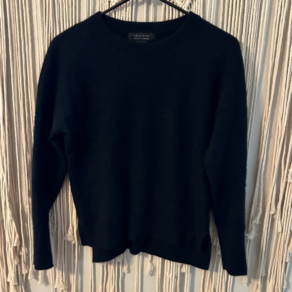 Tahari Cashmere Crew Neck Sweater